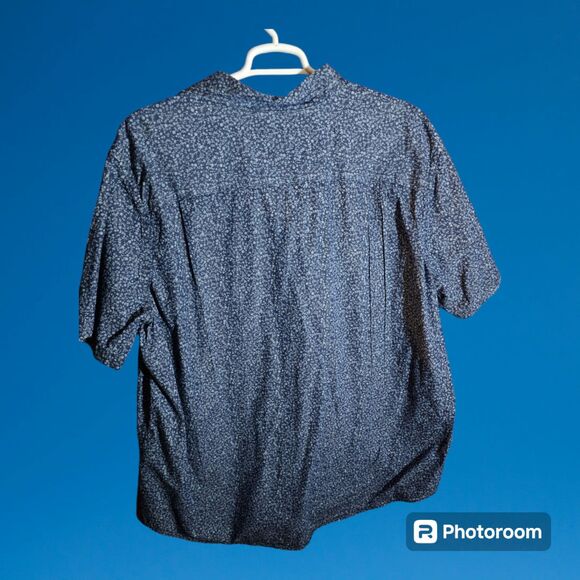 Foundry Dark/Light Blue Floral‎ Button Down Size 3XLT - Picture 2 of 2